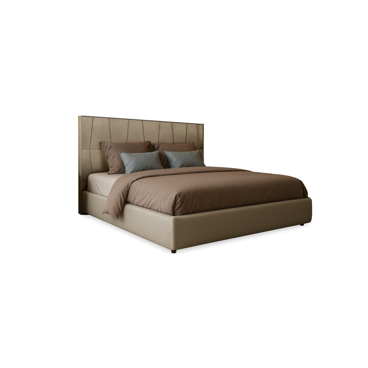 เตียงสั่งทำ รุ่น Letizia-S ขนาด 5 ฟุต วัสดุหนัง สีหลาก1