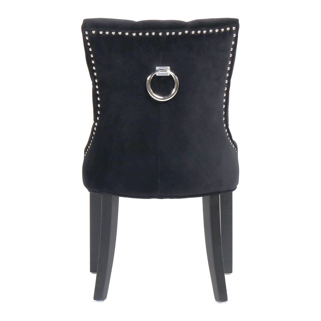เก้าอี้ทานอาหาร เก้าอี้ไม้เบาะผ้า รุ่น Batoสีดำ-SB Design Square