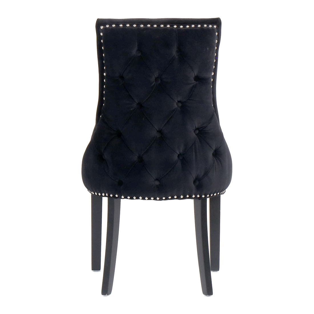 เก้าอี้ทานอาหาร เก้าอี้ไม้เบาะผ้า รุ่น Bingสีดำ-SB Design Square