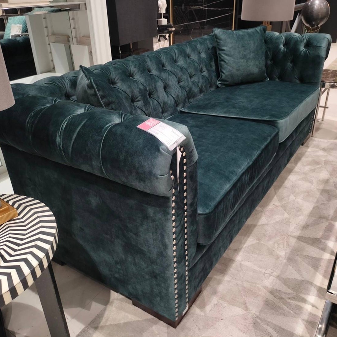 Sofas 3 Seater Tonia Navy Blue