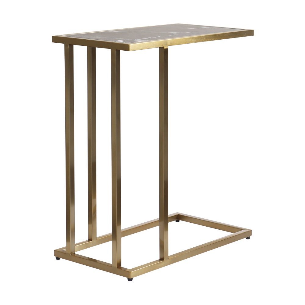 โต๊ะข้าง รุ่น MAISION หินอ่อน BLACK MARQUINA สีดำ1
