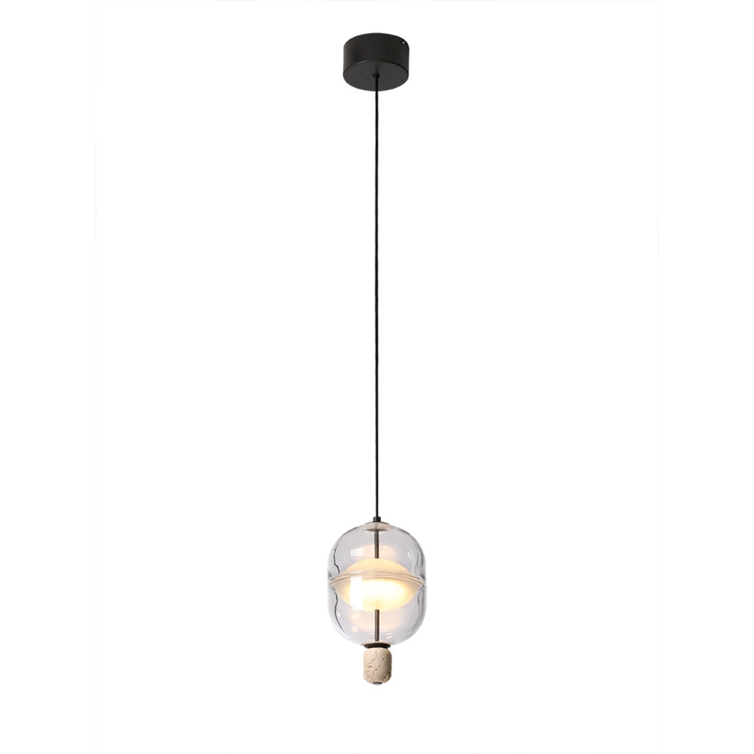 LL PENDENT LAMP#MD21940-1-170A/GLASS/MDL สีใส01