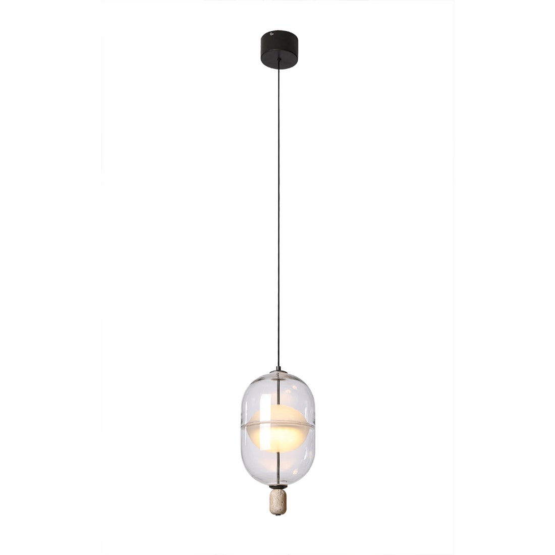 LL PENDENT LAMP#MD21940-1-220A/GLASS/MDL สีใส01