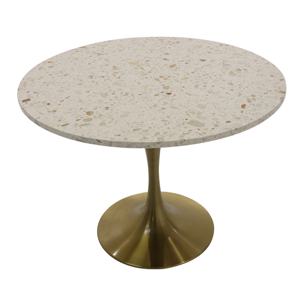 โต๊ะอาหาร รุ่น KYRAH หิน TERRAZZO สี MOCHA3