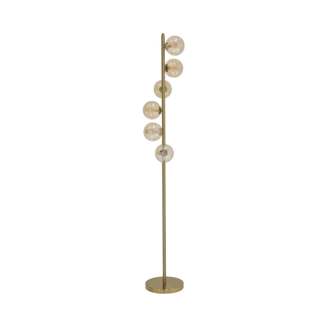 KD FLOOR LAMP #52509 BRASS / GLASS