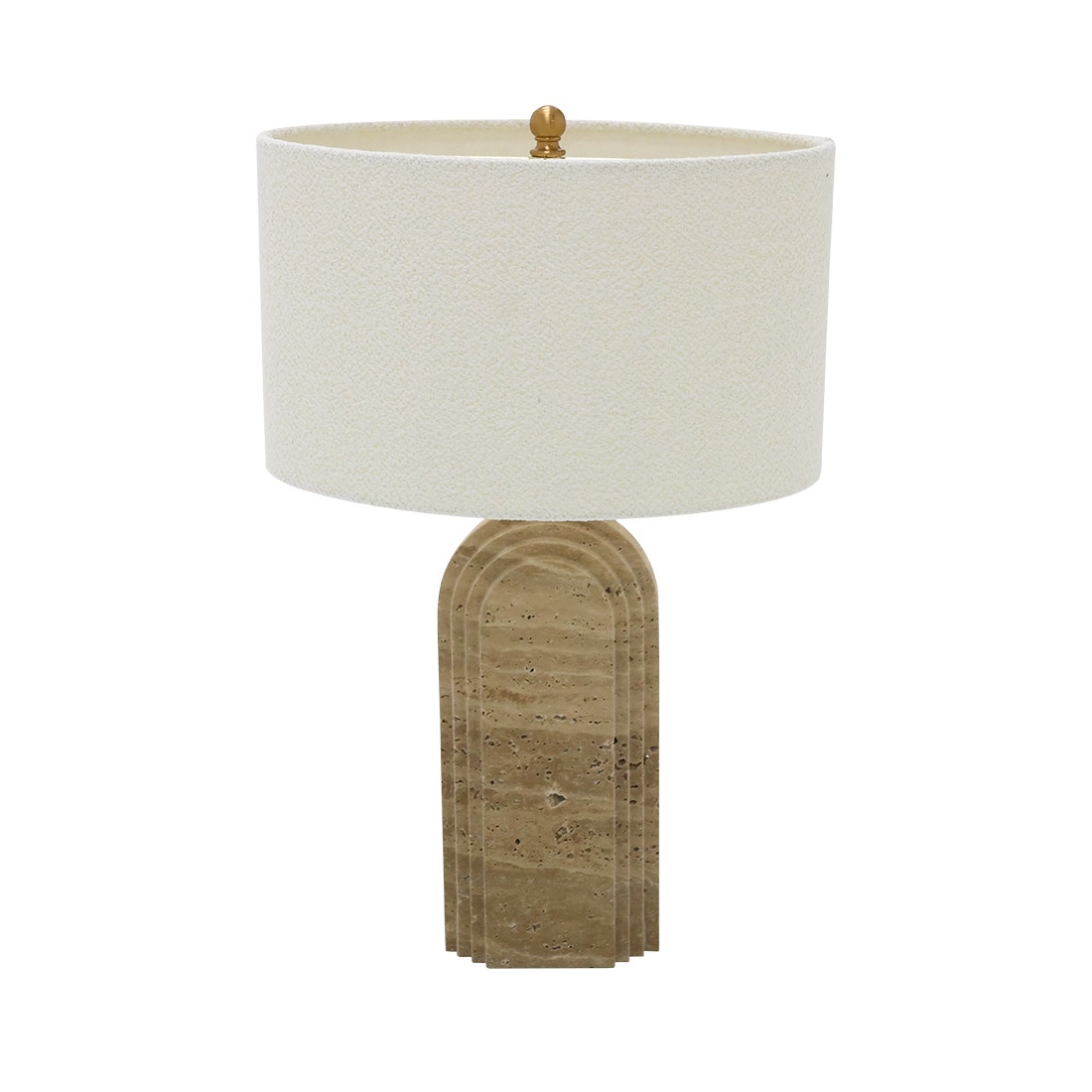 SCH TABLE LAMP #HB-3262 MARBLE CREAM
