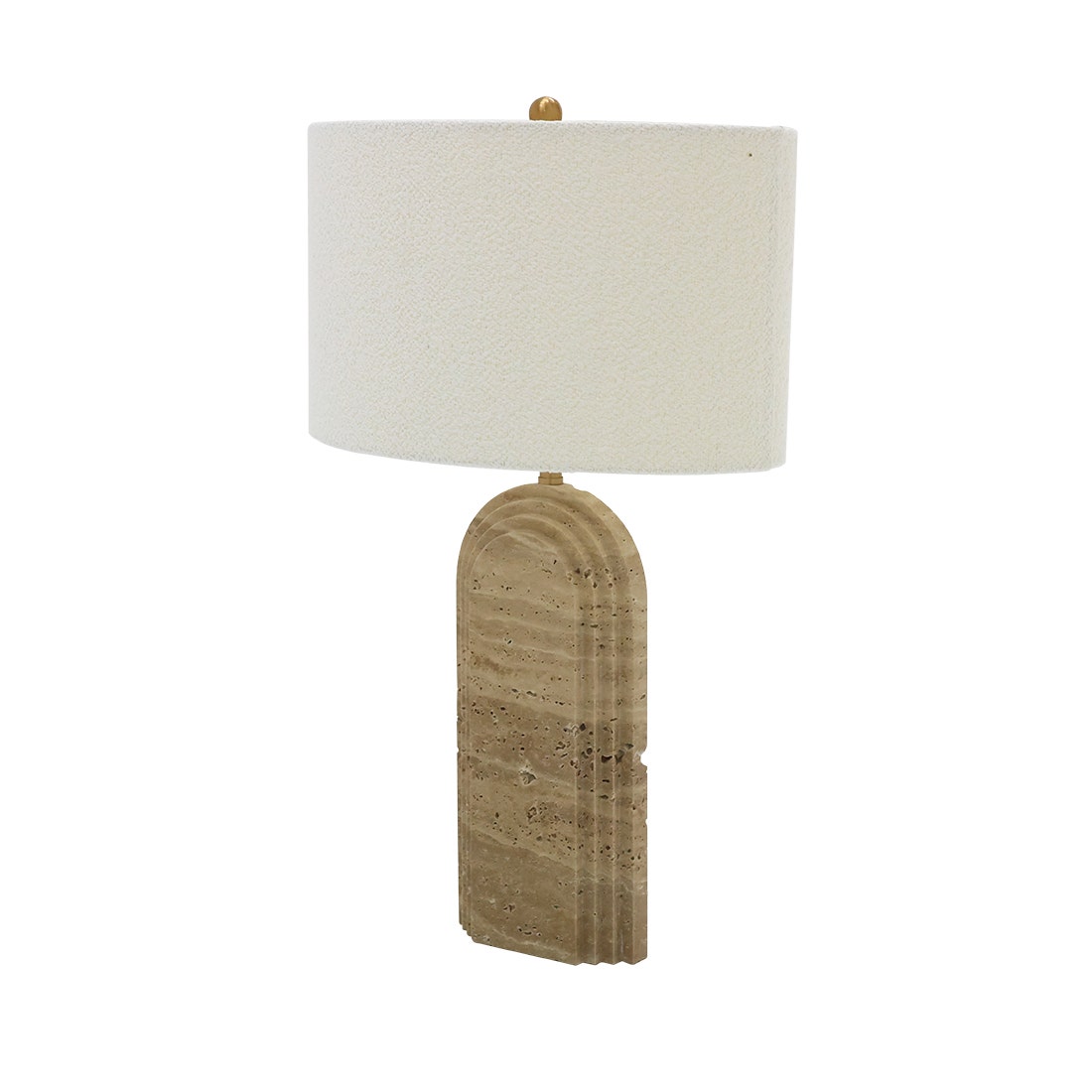 SCH TABLE LAMP #HB-3262 MARBLE CREAM