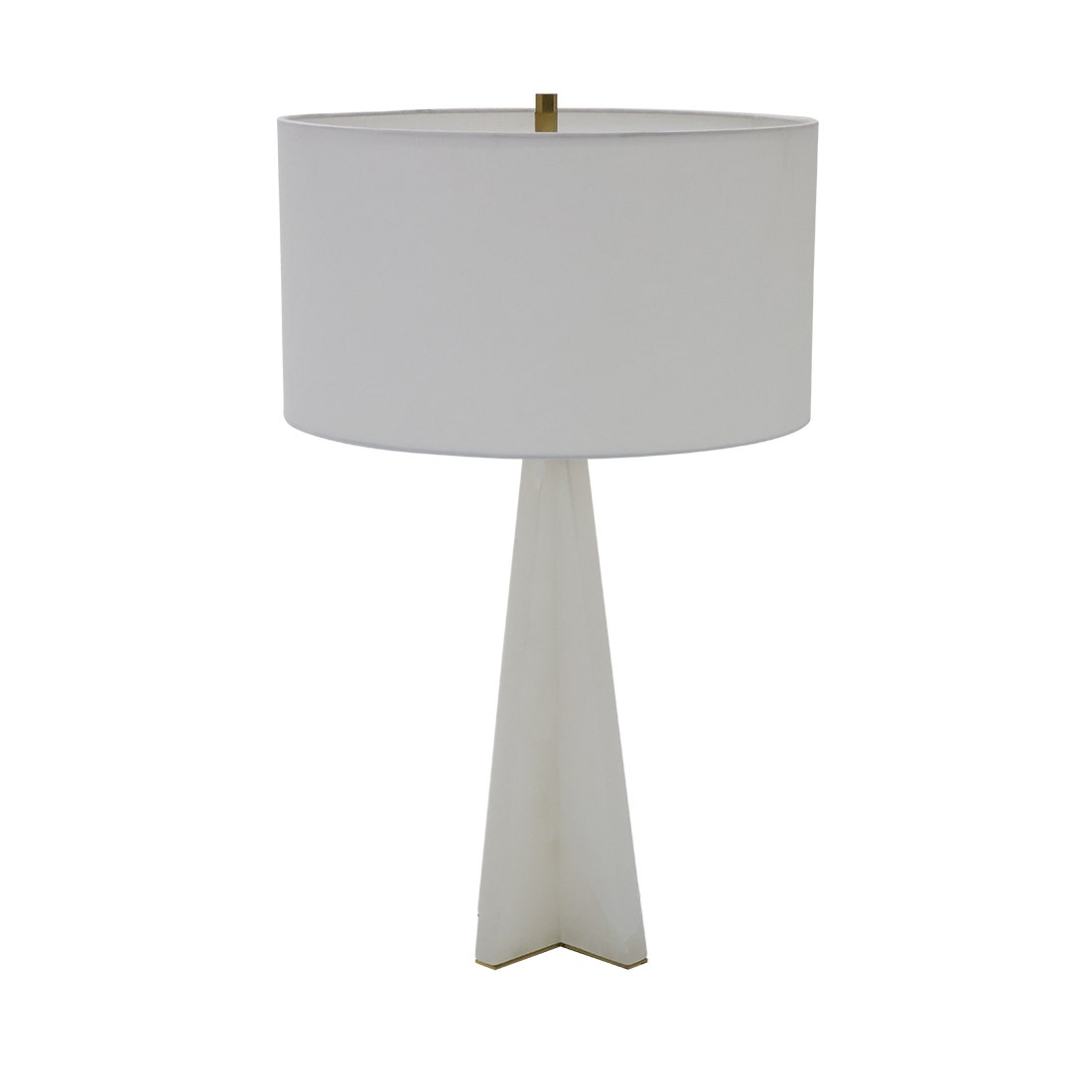 MTP TABLE LAMP #T3169-1BR WHITE