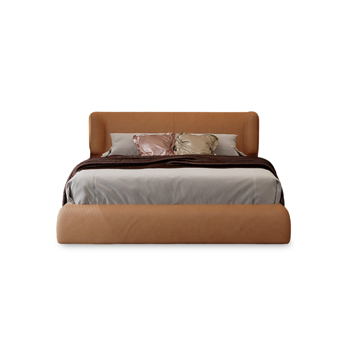 เตียงสั่งทำ รุ่น Lendina ขนาด 5 ฟุต วัสดุหนัง สีหลาก1