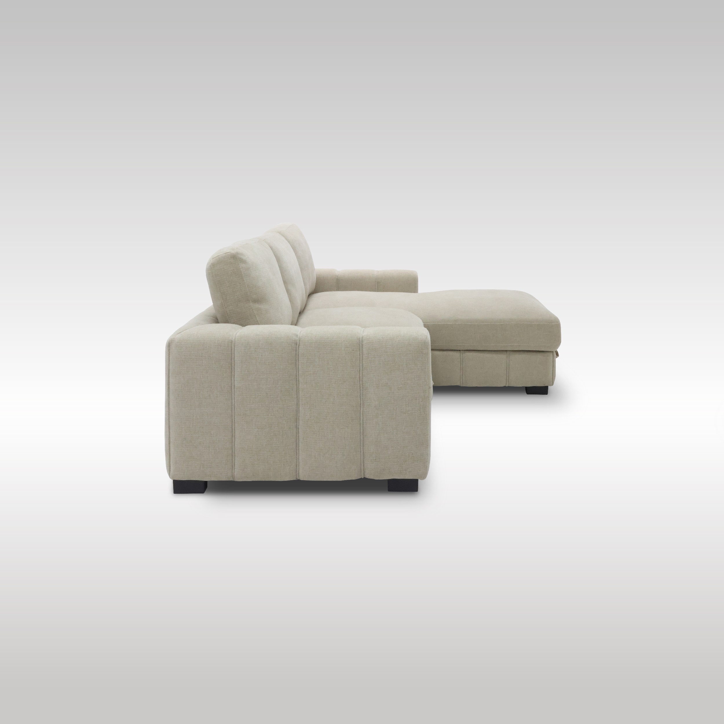 LANDLY Sofa Right corner Brown Cream