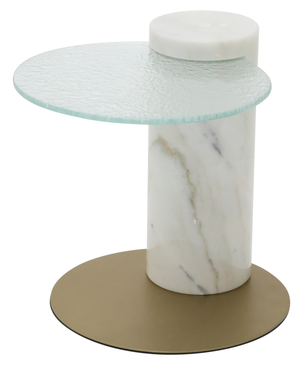 End table TOBATA White