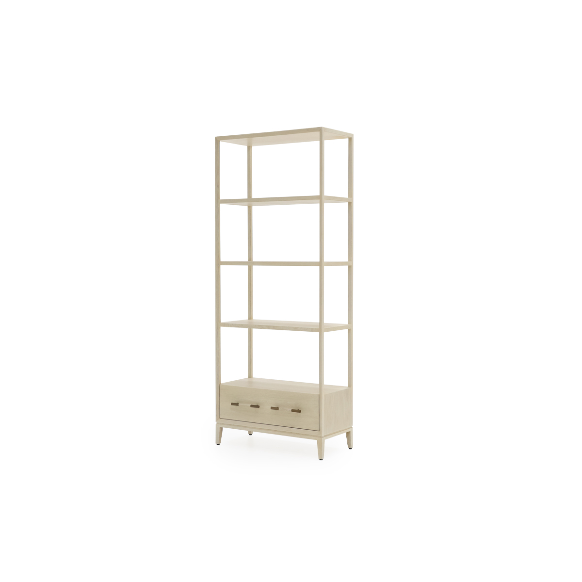 ชั้นวางของHASITA/VENEER OAK สีขาว1