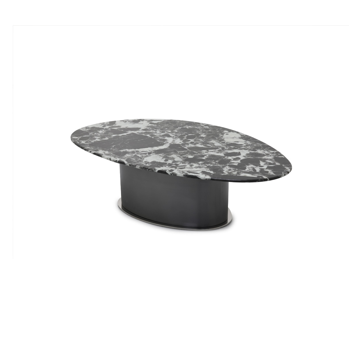 โต๊ะกลางเหล็กท๊อปหิน รุ่น Xeric สีดำ3