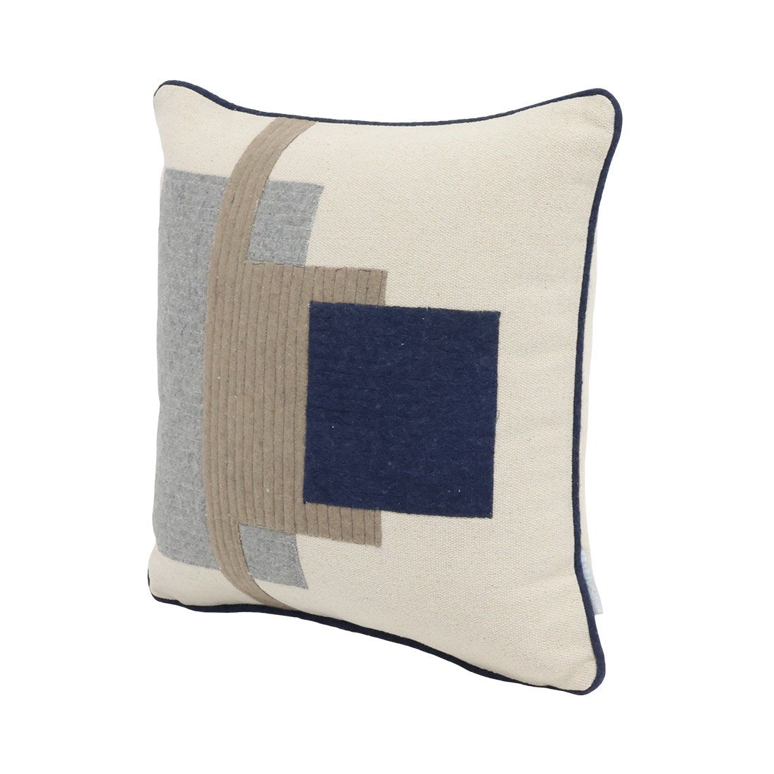 PH CUSHION #CUME657/45X45 GREY-WHITE