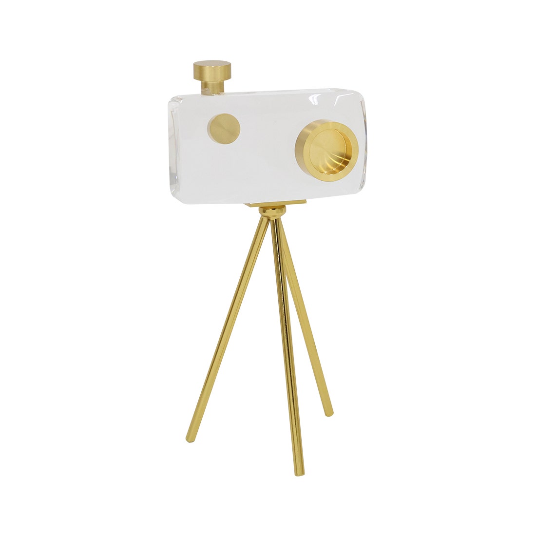 SCH DECOR #YF2023172 CRYSTAL CAMERA/GOLD