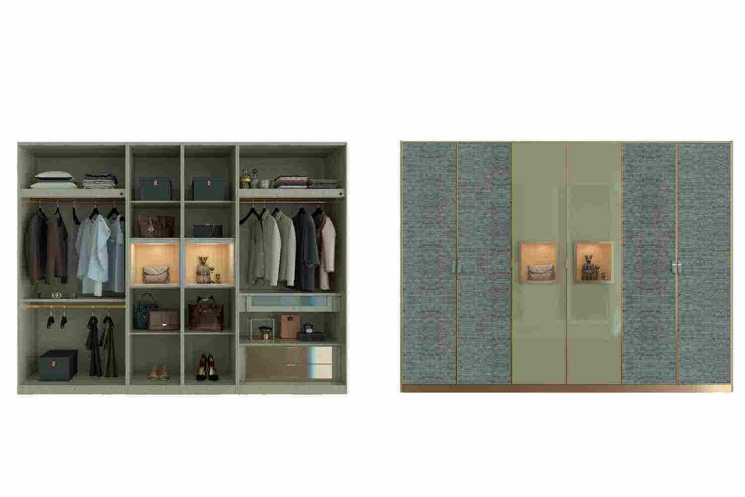 ตู้เสื้อผ้า ขนาด 300 ซม. รุ่น Wardrobe Plus -01