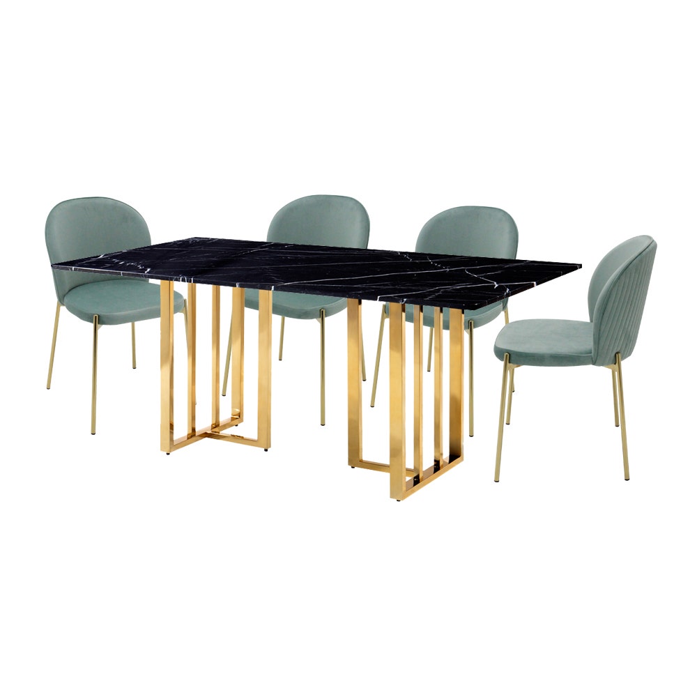 ชุดโต๊ะอาหาร รุ่น VAGON & เก้าอี้ TRAN สีมิ้นท์01