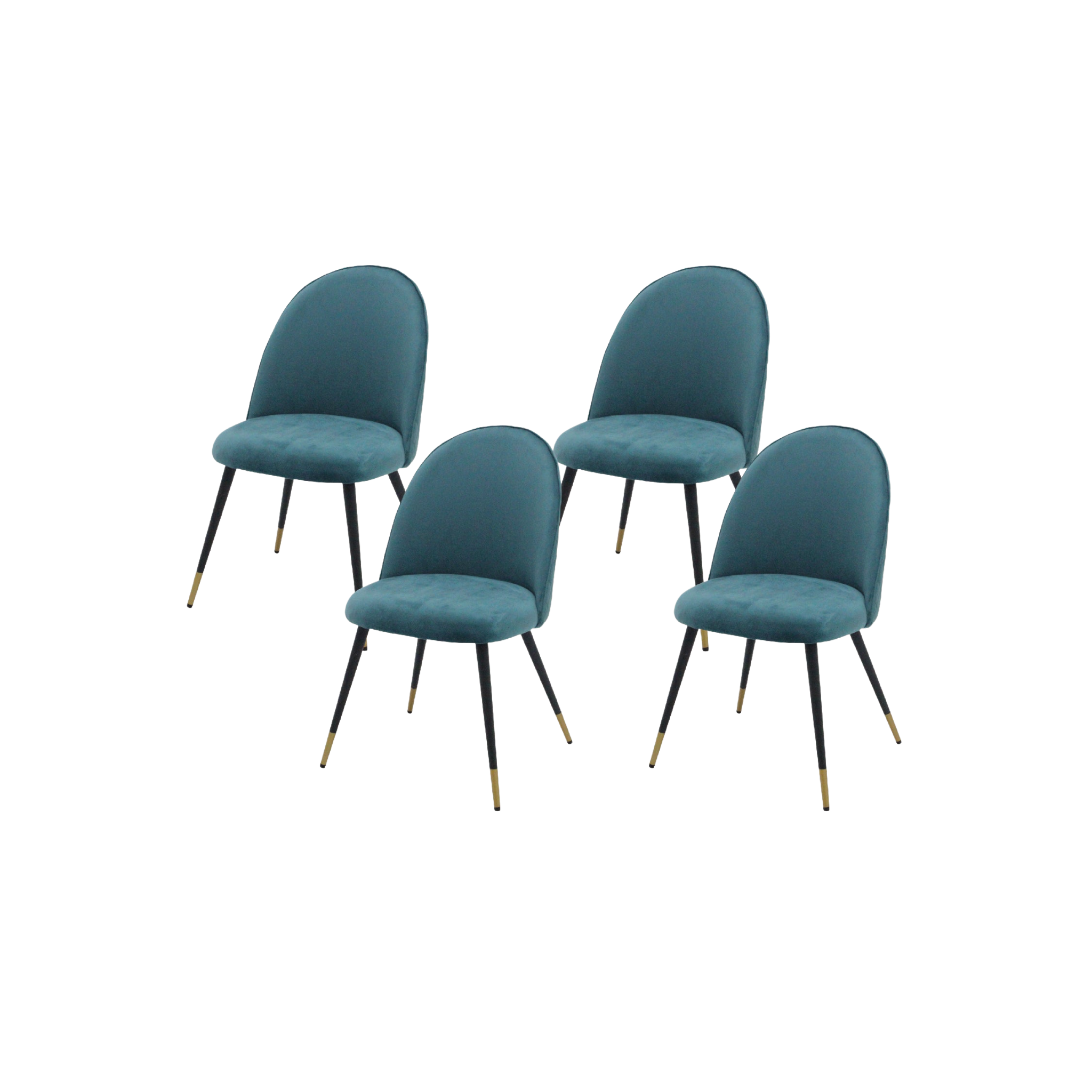 เซ็ตเก้าอี้ 4 ตัว รุ่น Lisala สีเขียว01