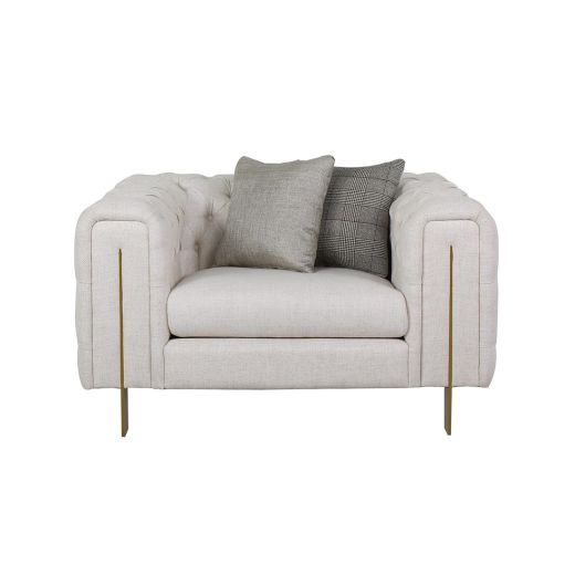 Fabric sofa Fuyuki 1 seater-beige