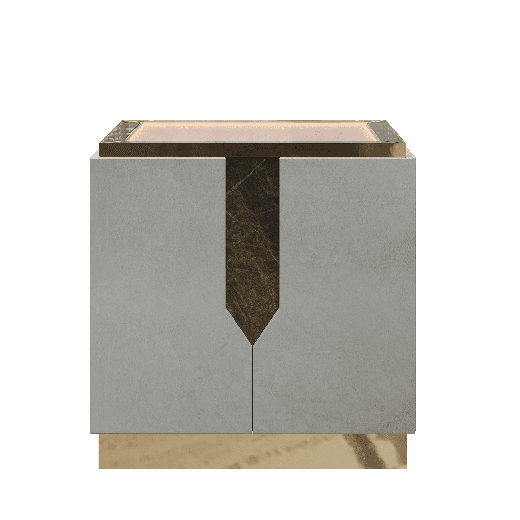 DAMALIS NIGHT TABLE - WHITE STONE