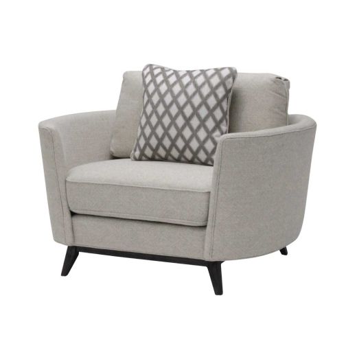 Hibernia 1 seater beige fabric sofa