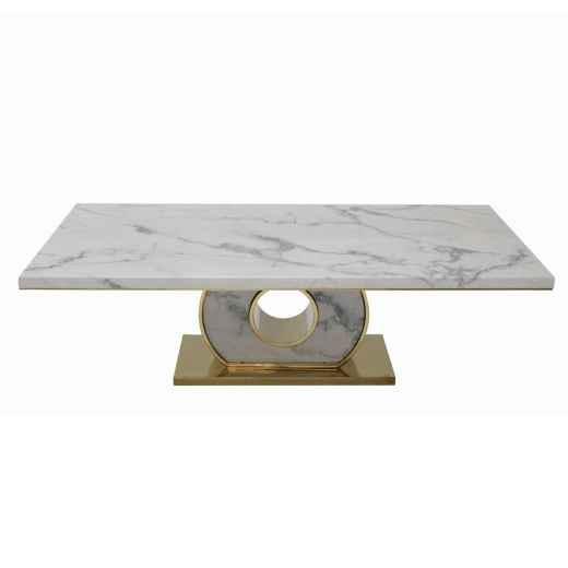 Custom Coffee Table DN01 Classico Statuario White