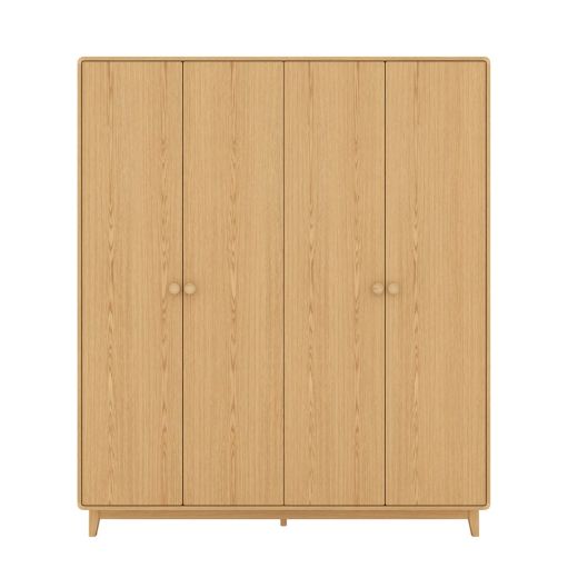 Wardrobe Hagi 200 cm. Light Wood Light Wood Light Wood