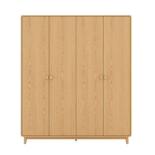 Wardrobe Hagi 200 cm. Light Wood Light Wood Light Wood