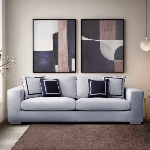 Beatris Sofa 4 Seater - Light Gray