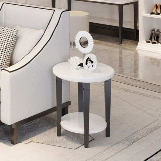 Night Table / End Table Eterno 50 CM. White Color