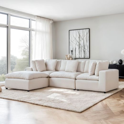 ANDERSON Corner Sofa - Cream