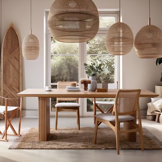 Edelle Dining Table - Light Wood