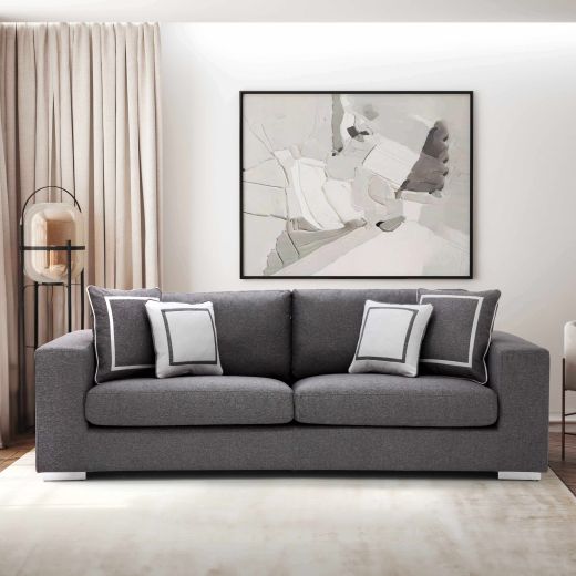 Beatris Sofa 4 Seater - Dark Gray