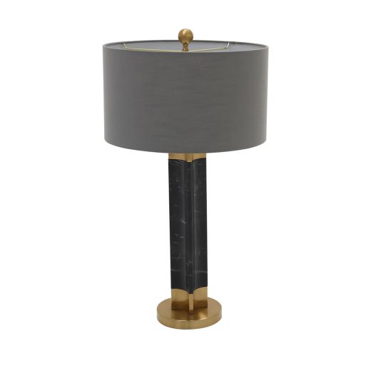 SCH TABLELAMP #HB-3254 GOLD/BLACK