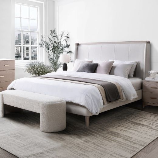 KERLA 6 ft. Bed - Cream