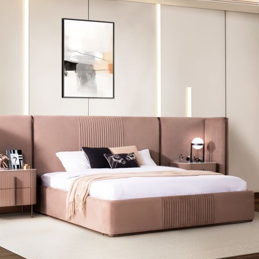 NAKITA BED 6' - Brown