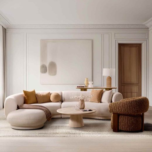 Coffee FRANDY table marble travertine