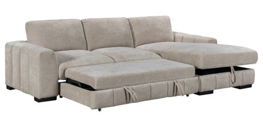 LANDLY Sofa Right corner Brown Cream