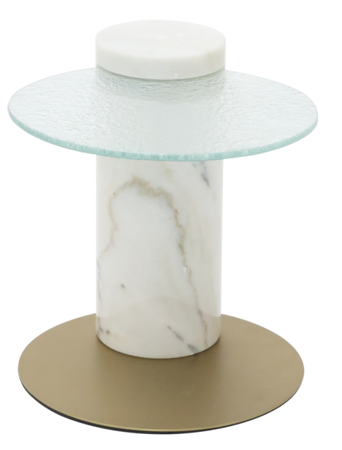 End table TOBATA White