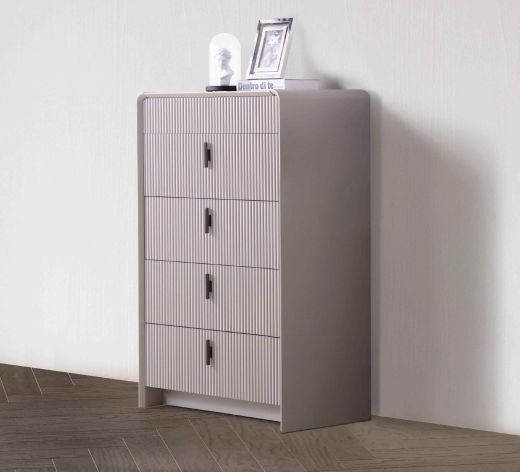 Pennie Cabinet - Wooden Gray Color