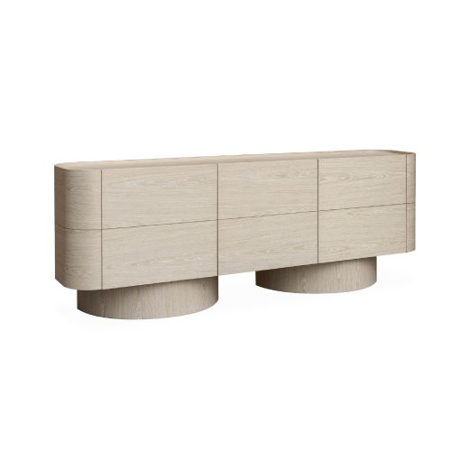 Vatika Sideboard - Blonde Oak Veneer White Oak