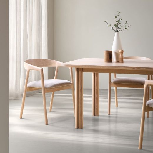 Chair TROYLY Gray Light Wood