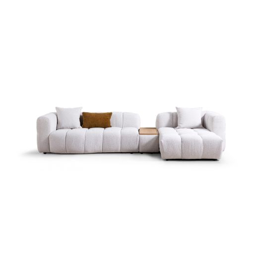 ORABELLA Right Corner Sofa - Cream