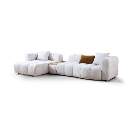 ORABELLA Left Corner Sofa - Cream