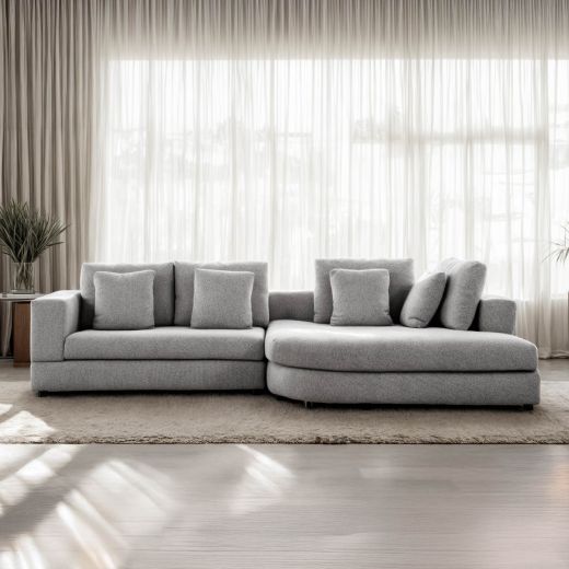 BRIDGEND-A RIGHT CORNER SOFA - GRAY