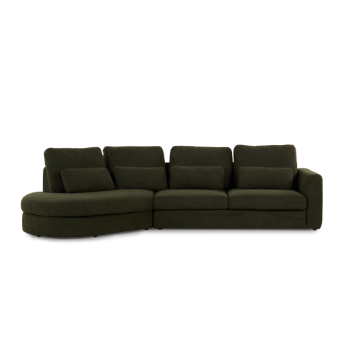 SKYE-LEFT CORNER SOFA - GREEN