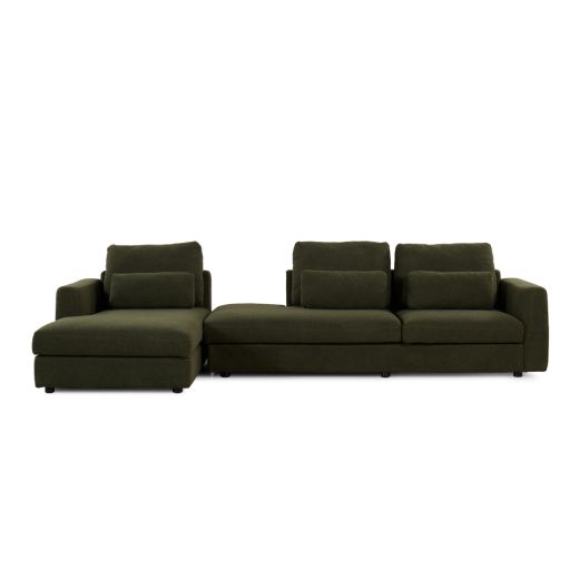 SKYE-E LEFT CORNER SOFA - GREEN
