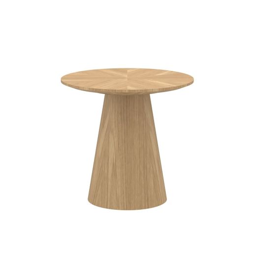 End Table Weaver 50 CM. Oak Veneer Color Light Wood