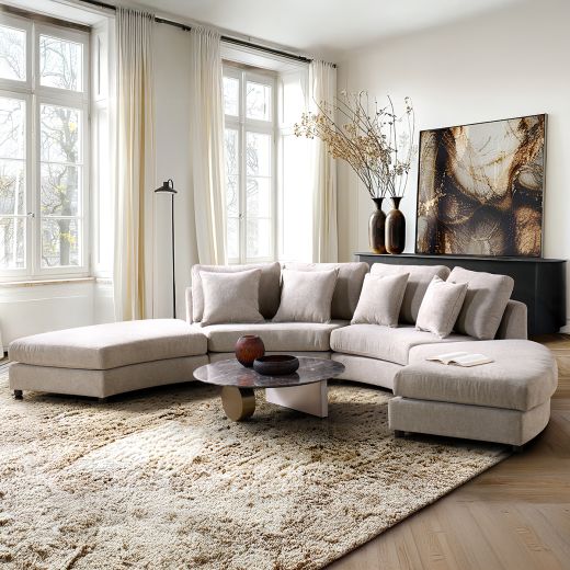 CURVA-A CORNER SOFA - GREY