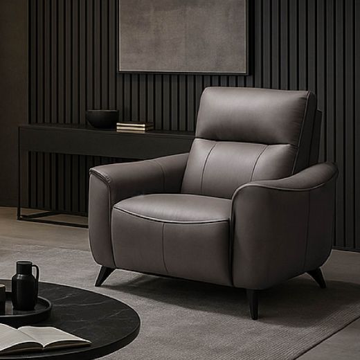 Miresta Motion Recliner – Genuine Leather, Dark Brown (#2035)